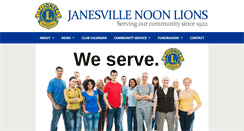 Desktop Screenshot of janesvillenoonlions.org